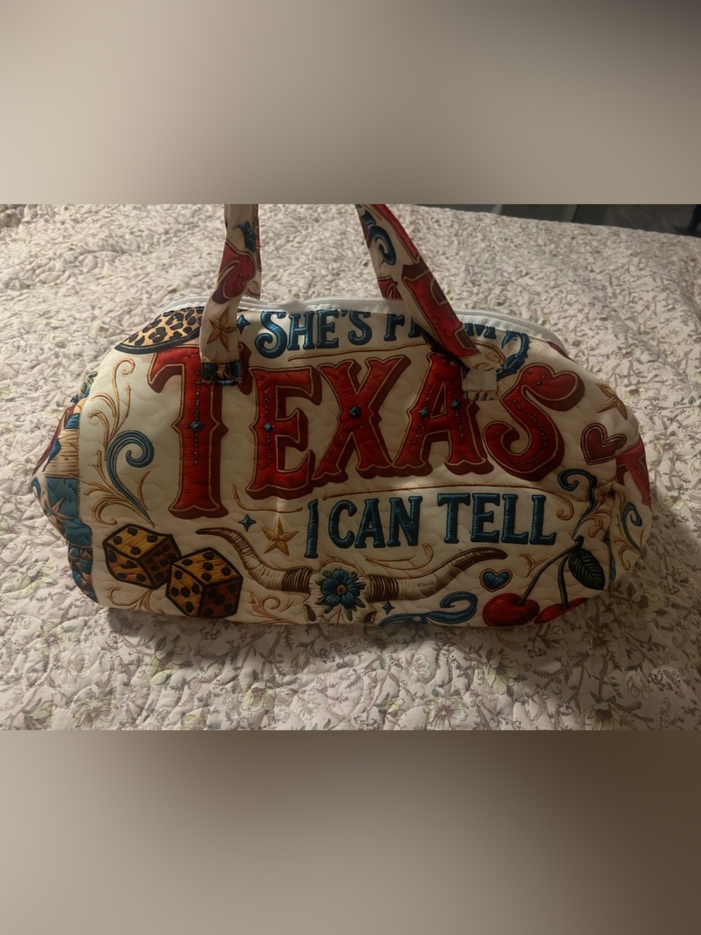 โSheโs from Texas I Can Tell' Graphic Dome Tote
